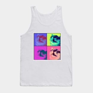 Pop Art Tabby Cat Tank Top